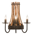 Barrel Stave Wall Sconce 14" Wide 215959