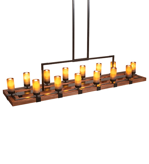 Long Grand Terrace 14 Light 72" Oblong Chandelier 220740