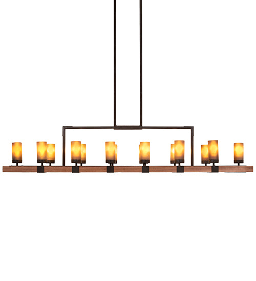 Long Grand Terrace 14 Light 72" Oblong Chandelier 220740