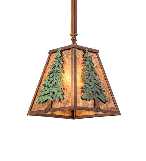 Tall Pines Copper Pendant 10" 240017