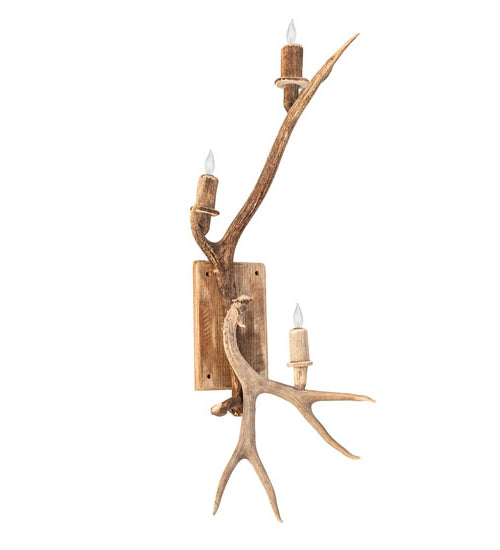 Elk & Mule Deer Left Wall Sconce 254163