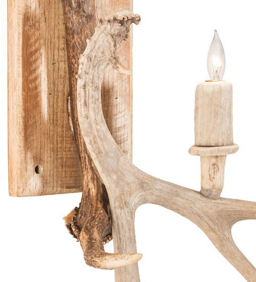 Elk & Mule Deer Left Wall Sconce 254163