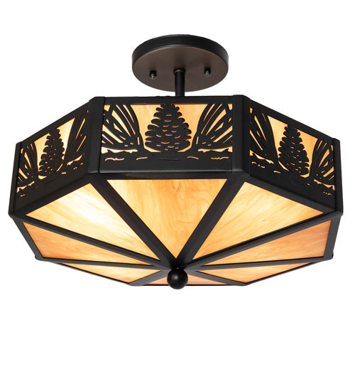 Pinecone Semi-Flushmount 16" 267161