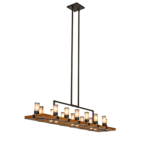 Long Grand Terrace 14 Light 80" Oblong Chandelier 273230