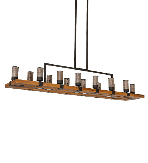 Long Grand Terrace 14 Light 80" Oblong Chandelier 273230