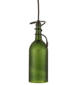 5" Green Wine Bottle Mini Pendant 71191