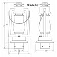 Lantern Post Light Pioneer 772-S-3-12V