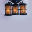 Vintage Iron LF407 Griffith 3 Lantern Ceiling